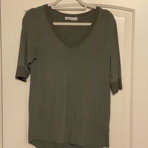Another Love Green Fitted 3/4 Sleeve T-Shirt